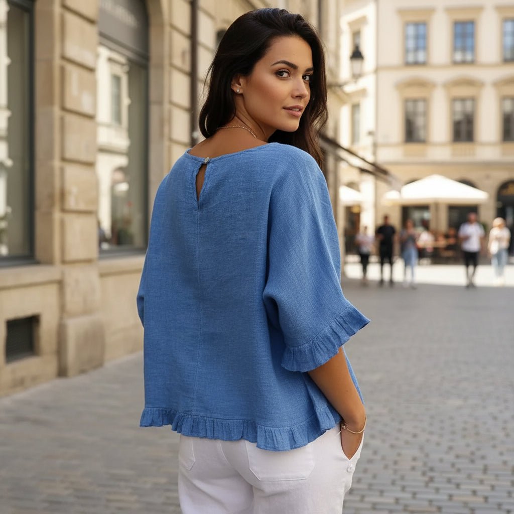 Ruffled Blouse Loose Fit