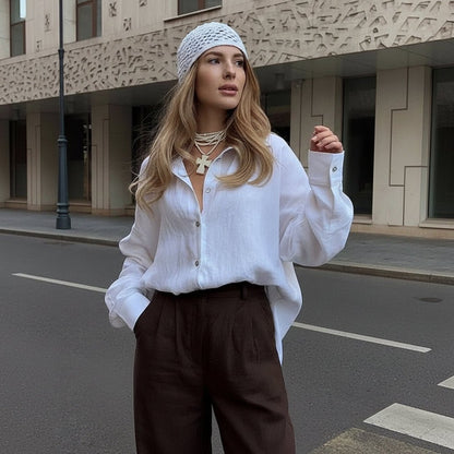 Vintage Style Collar Blouse Tops