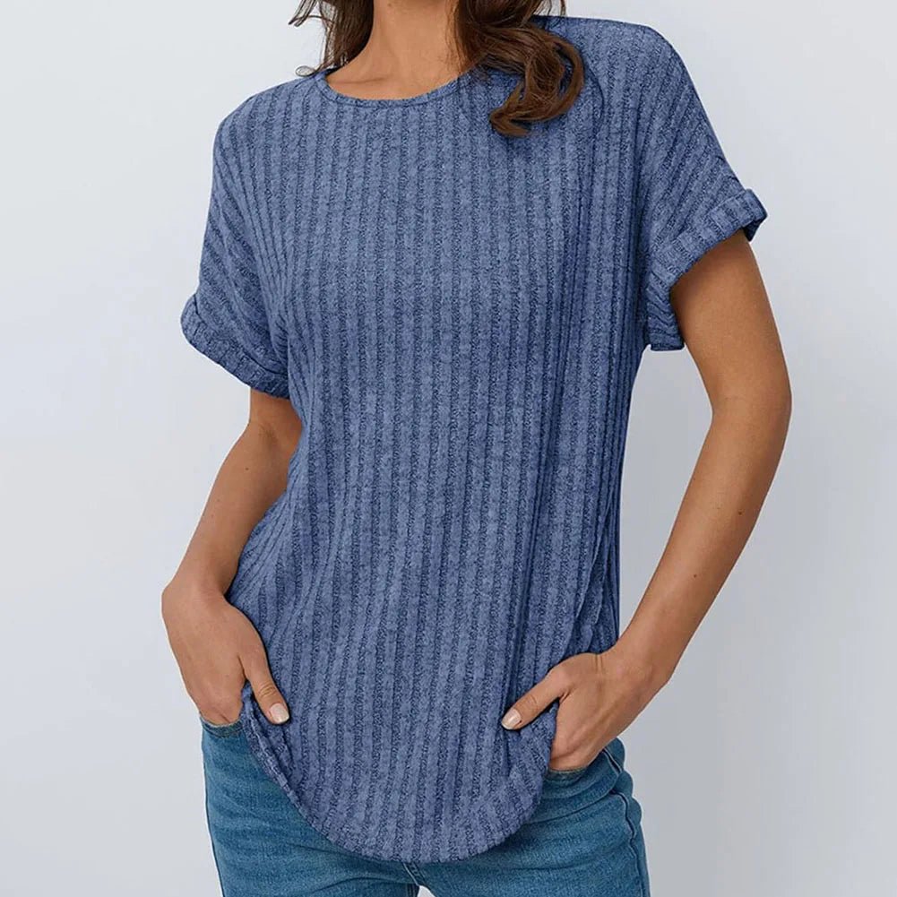 Soft Knit Top Crew Neck