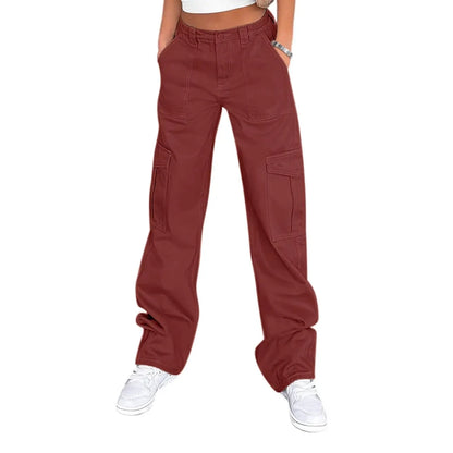 Edgy Cargo Wide Leg Pants