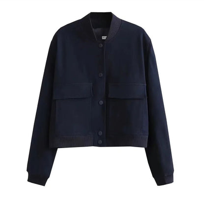 Polished Stand Collar Jacket