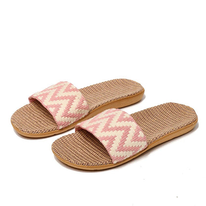 Breathable Linen Slide Sandals