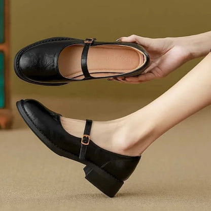 Elegant Cushioned Strap Walking Shoes