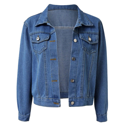 Sleek Denim Jacket Button Down