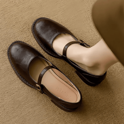 Elegant Cushioned Strap Walking Shoes