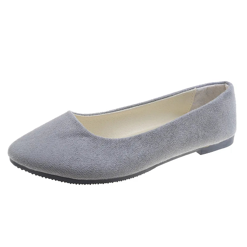 Sleek Pointed Toe Ballet Flats