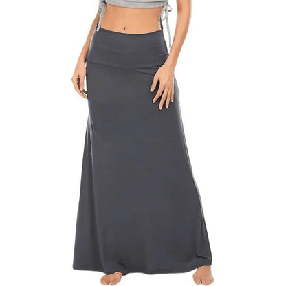 Flowy High Waist Maxi Skirt