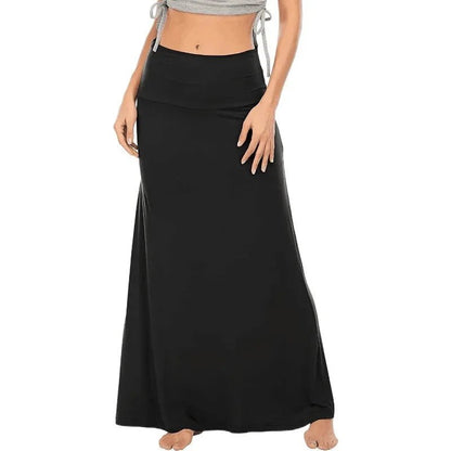 Flowy High Waist Maxi Skirt