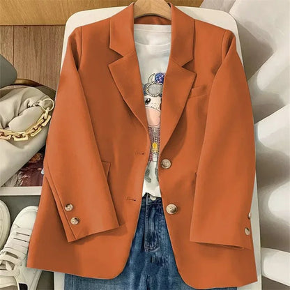 Chic Linen Office Blazer
