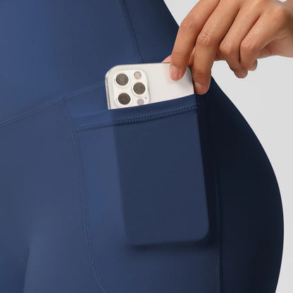 High Waist Pocketed Yoga Shorts