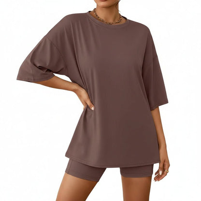 Oversized Tee And Biker Shorts Set