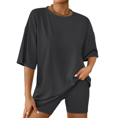 Oversized Tee And Biker Shorts Set