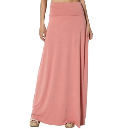 Flowy High Waist Maxi Skirt