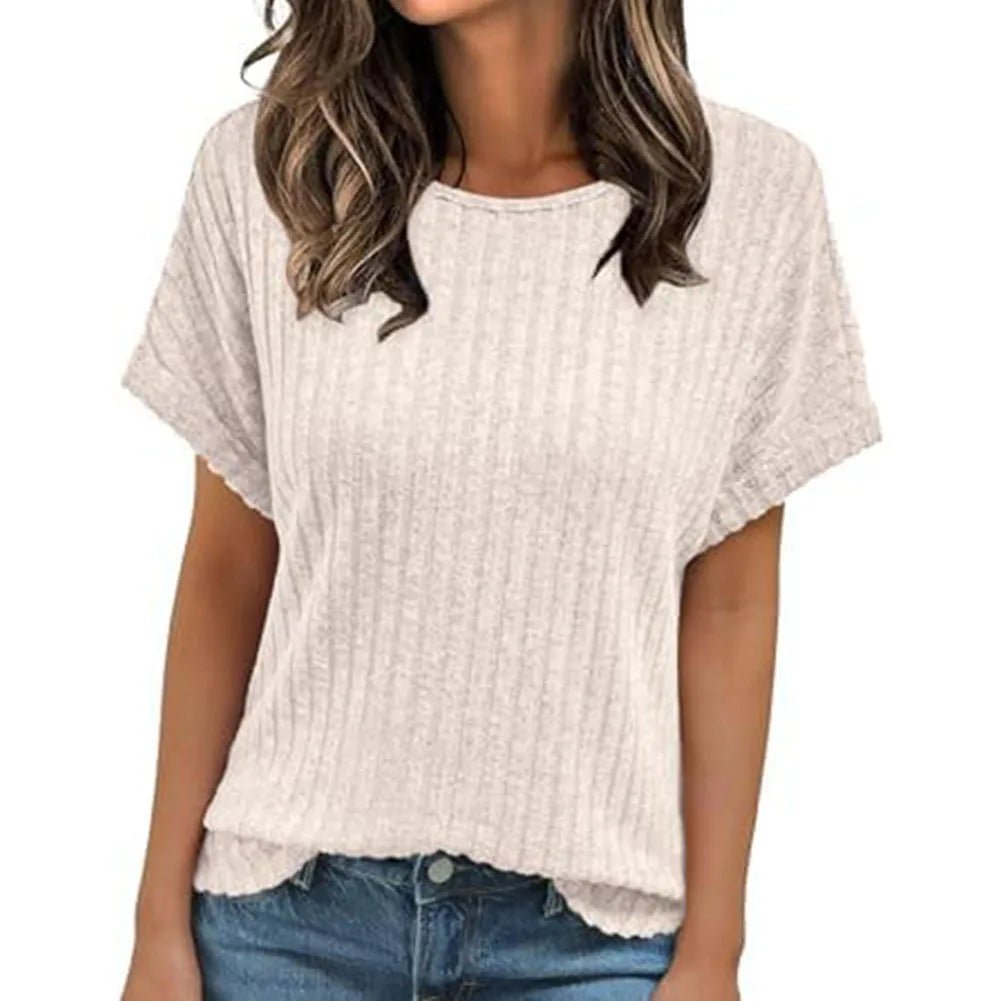 Soft Knit Top Crew Neck