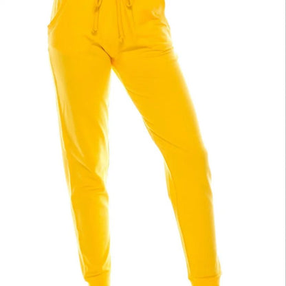 Elastic Waist Drawstring Jogger Pants