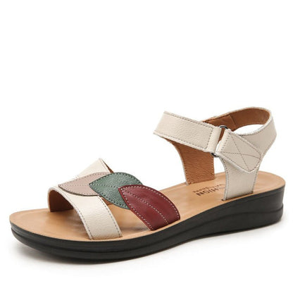 Adjustable Hook Loop Wedge Sandals