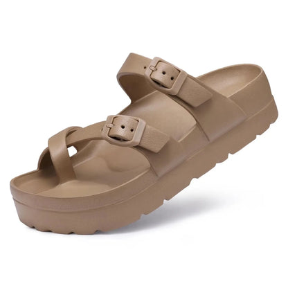Plush EVA Platform Sandals