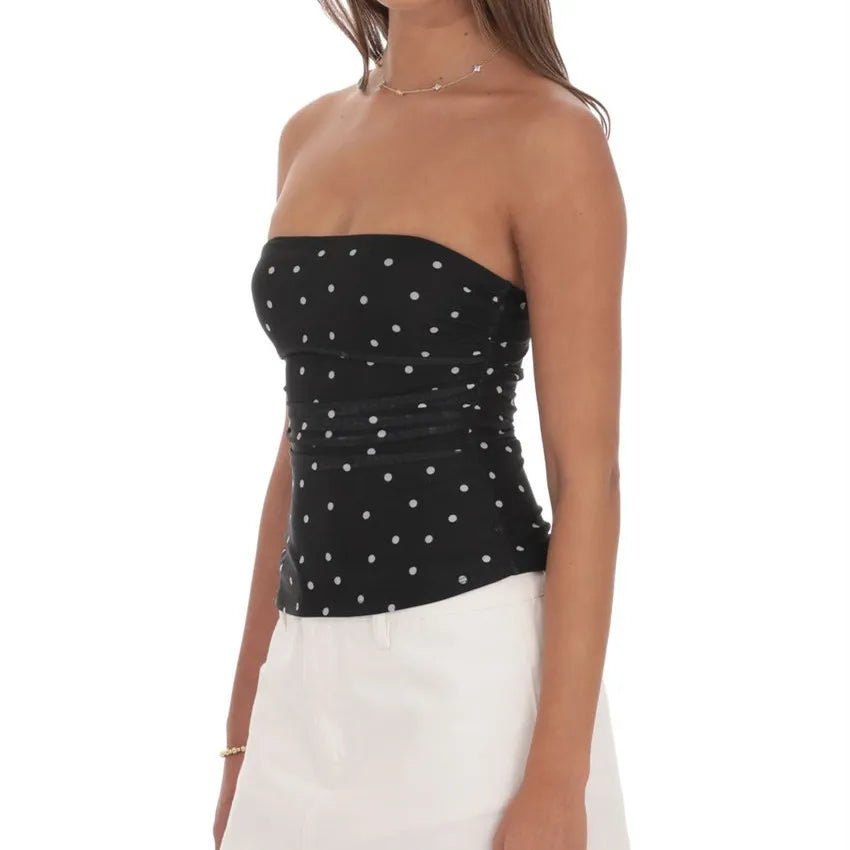 Chic Polka Dot Tube Top