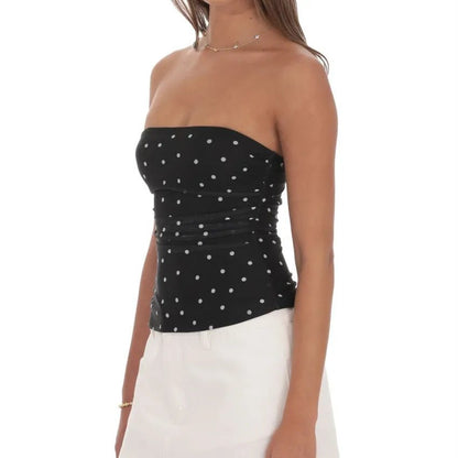 Chic Polka Dot Tube Top