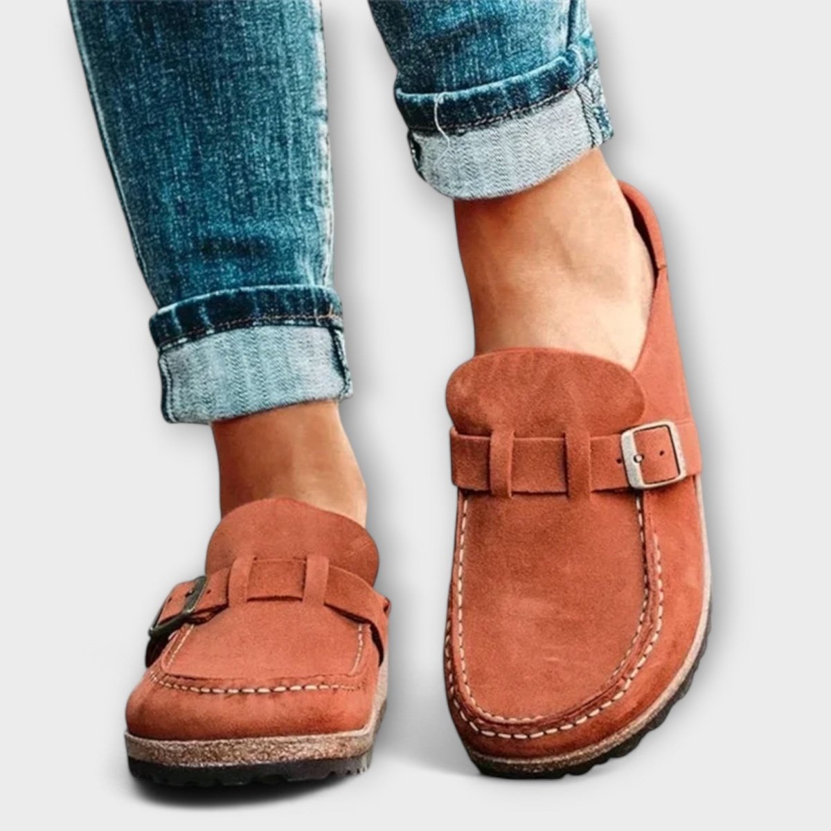 Supportive Leather Moccasins Orthotic