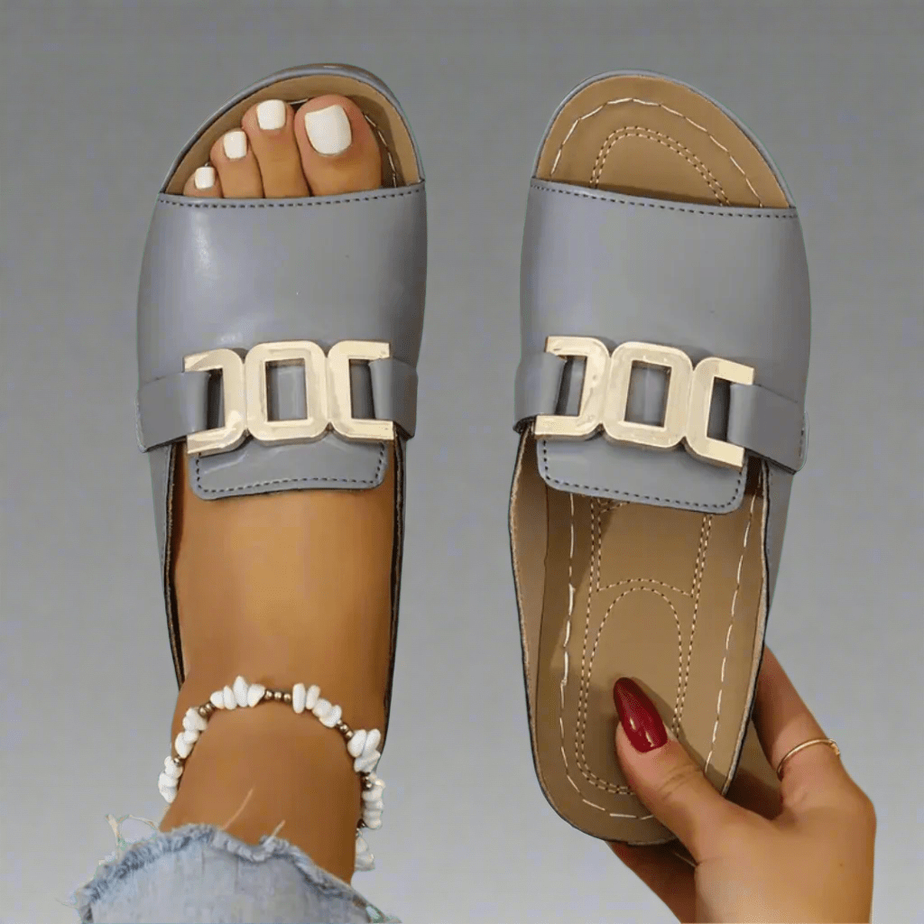 Elegant Slip-On Wedge Sandals