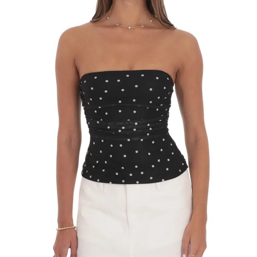 Chic Polka Dot Tube Top