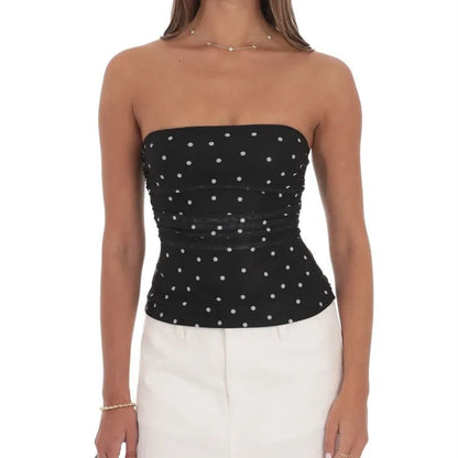 Chic Polka Dot Tube Top