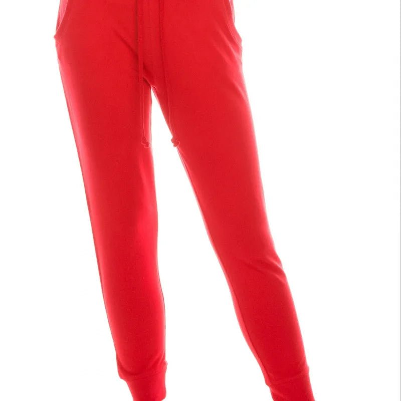 Elastic Waist Drawstring Jogger Pants
