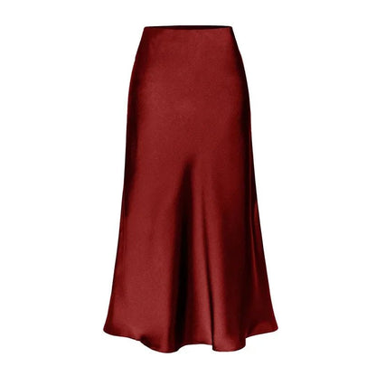 Sleek Silk Mermaid Maxi Skirt