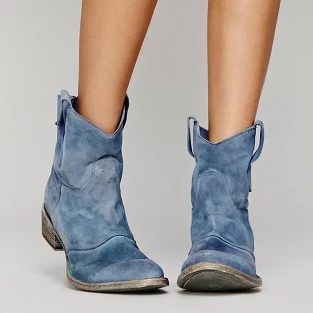 Bold Vintage Western Ankle Boots