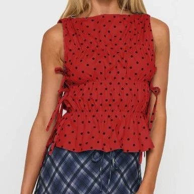 Flirty Polka Dot Tank Top