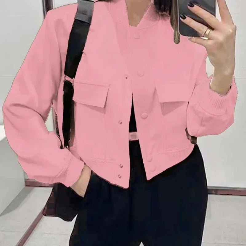 Polished Stand Collar Jacket