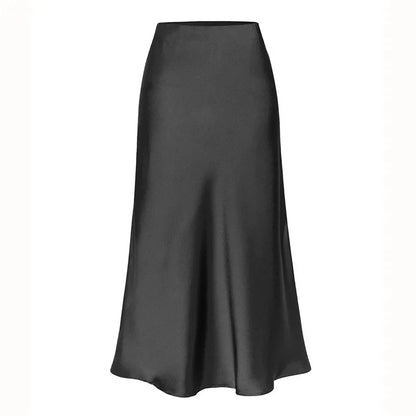 Sleek Silk Mermaid Maxi Skirt