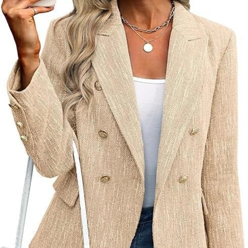 Sleek Blazer Double Breasted