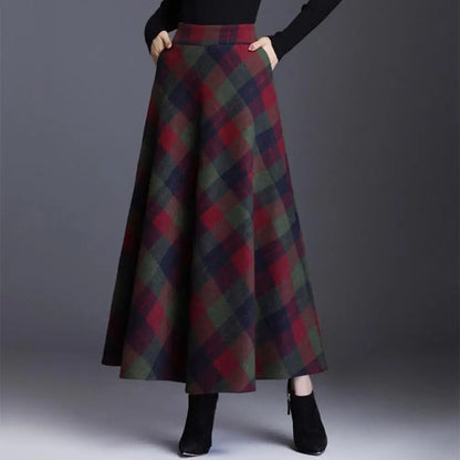 Warm Wool Aline Winter Skirt