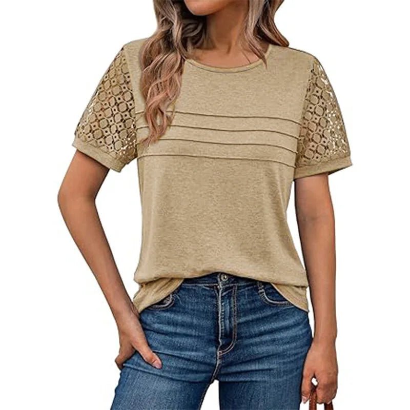 Soft Lace Sleeve Top