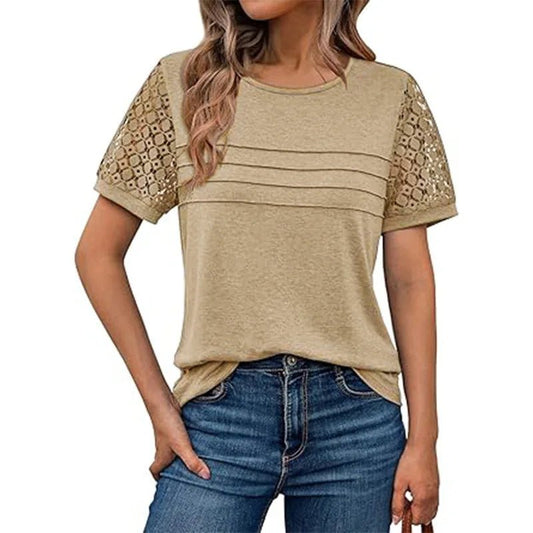 Soft Lace Sleeve Top