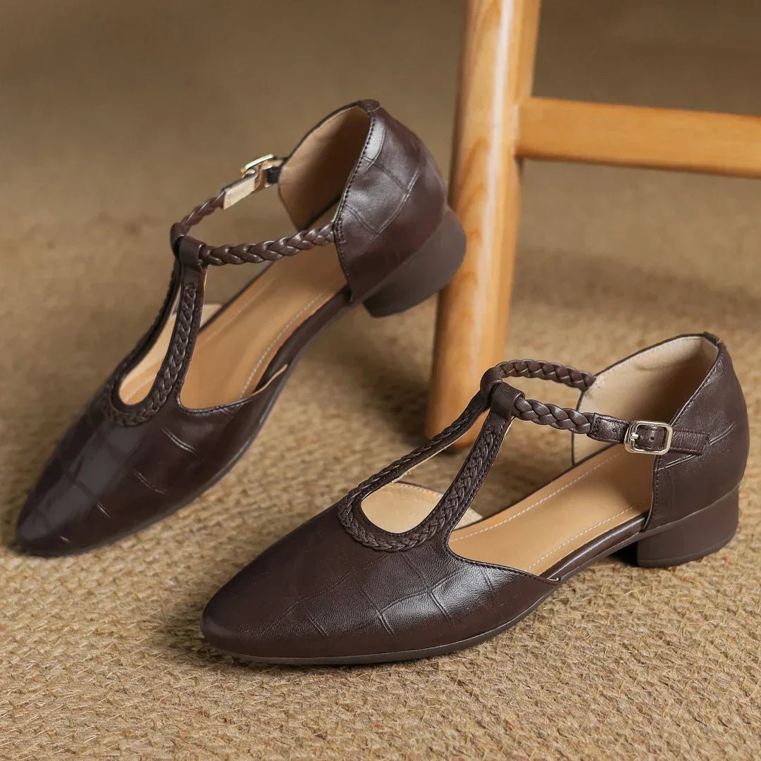 Timeless Elegant T Strap Flats