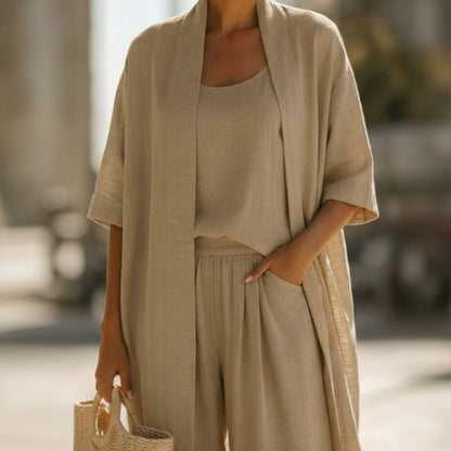Three Piece Relaxed Pant Set