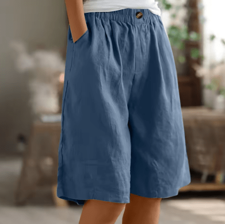 Lässige Shorts mit weitem Bein