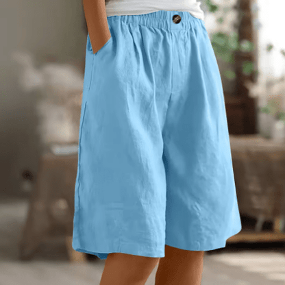 Lässige Shorts mit weitem Bein