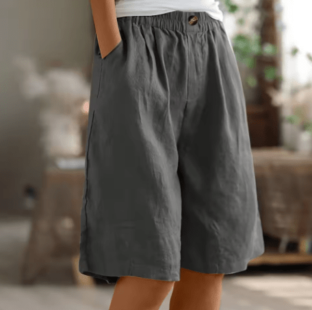 Lässige Shorts mit weitem Bein