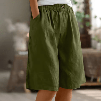 Lässige Shorts mit weitem Bein