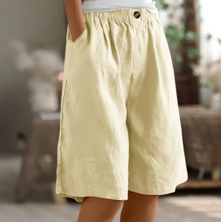 Lässige Shorts mit weitem Bein