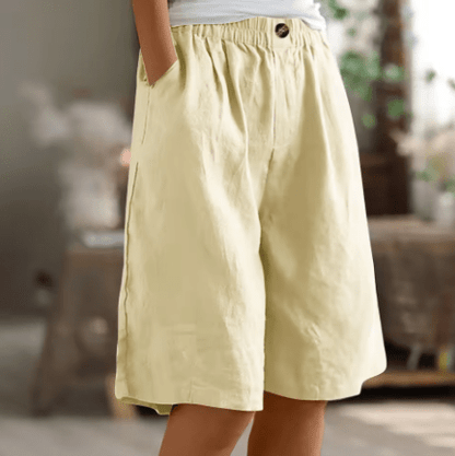 Lässige Shorts mit weitem Bein