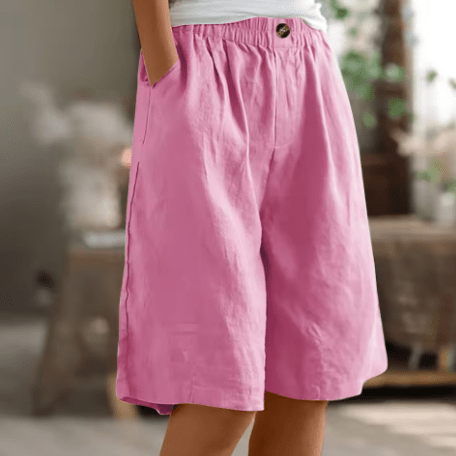 Lässige Shorts mit weitem Bein