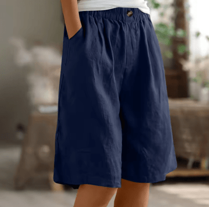 Lässige Shorts mit weitem Bein