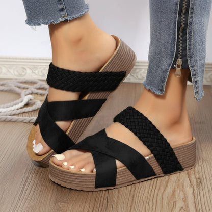 Stützende Bequeme Riemchen-Orthopädische Sommersandalen