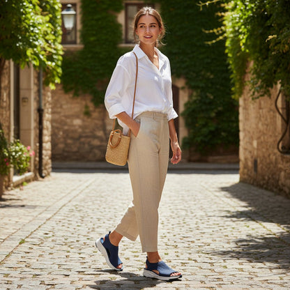 Zapatos ligeros para caminar con diseño de soporte