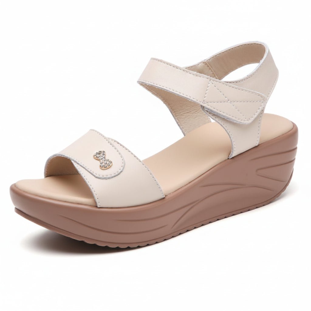 Platform Ankle Strap Walking Sandals